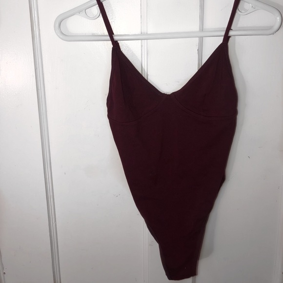 Maroon Body Suit - Picture 1 of 2